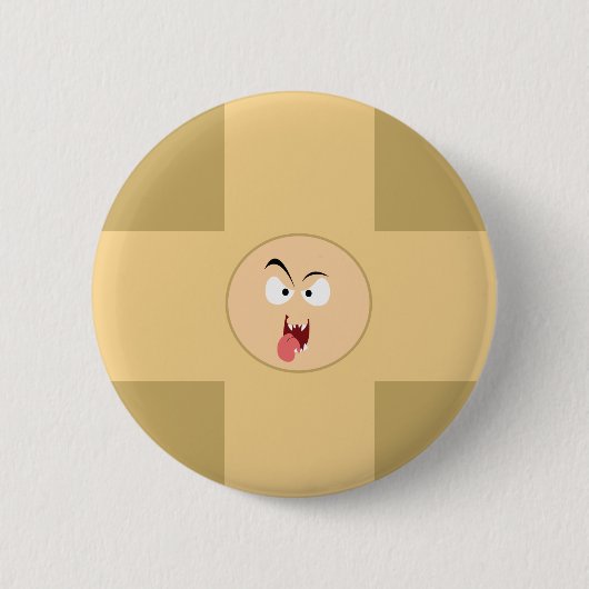 Knopf Crazy Face Button (Vorderseite)