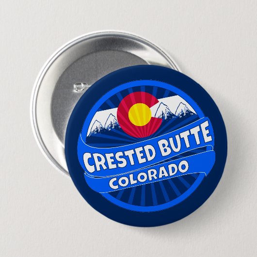 Knopf "Created Butte Colorado" Button (Vorne & Hinten)