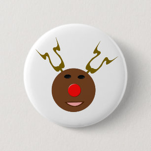 Knopf Cyber Christmas Reindeer Button