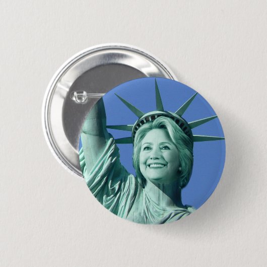Knopf Damen-Liberty Hillary Clinton Button (Vorne & Hinten)