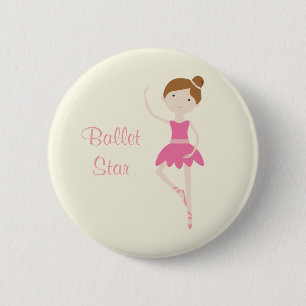 Knopf der Ballett-Stern-Ballerina-1 Button