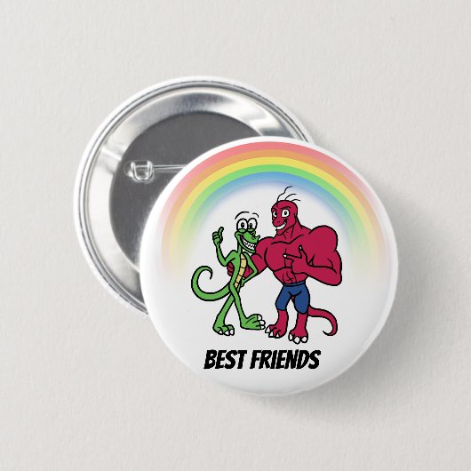 Knopf der besten Freunde Button (Vorne & Hinten)