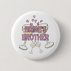 Knopf: Der Bruder der Braut Button