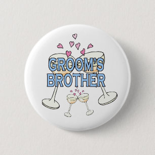 Knopf: Der Bruder des Bräutigams Button
