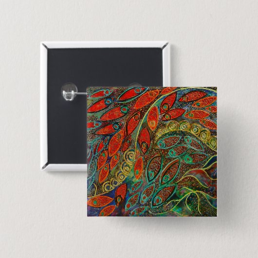 Knopf der Drehtür (Malerei) Button (Vorne & Hinten)