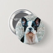 Knopf der französischen Bulldogge Button (Vorne & Hinten)