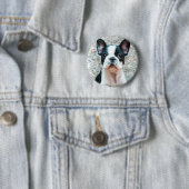 Knopf der französischen Bulldogge Button (Beispiel)