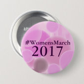 Knopf der Frauen der im März 2017 Button (Vorne & Hinten)