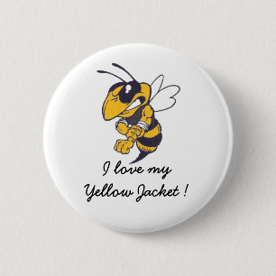 Knopf der gelben Jacke Button