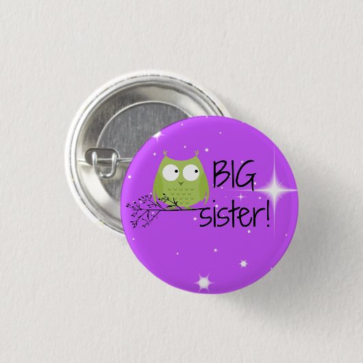 Knopf der großen Schwester! Button (Vorne & Hinten)