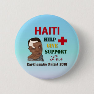 Knopf der Haiti-Erdbeben-Entlastungs-2010 Button