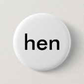 Knopf der Henne (schwedisches Button (Vorderseite)