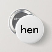 Knopf der Henne (schwedisches Button (Vorne & Hinten)