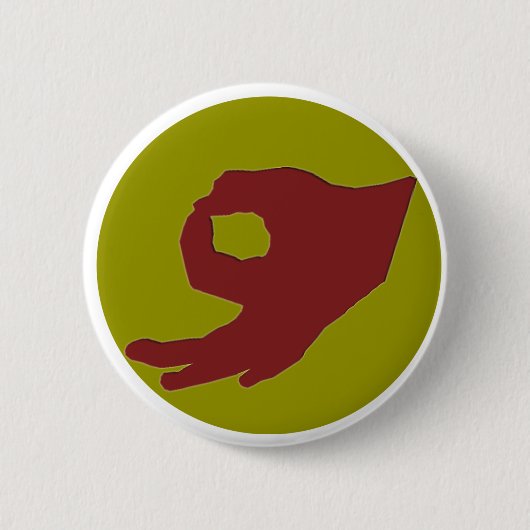 Knopf der Kreis-Handspiel-Zahl-2 Button (Vorderseite)