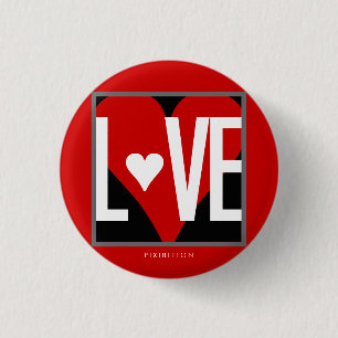 Knopf der Liebe-#2 (Set von 4) Button