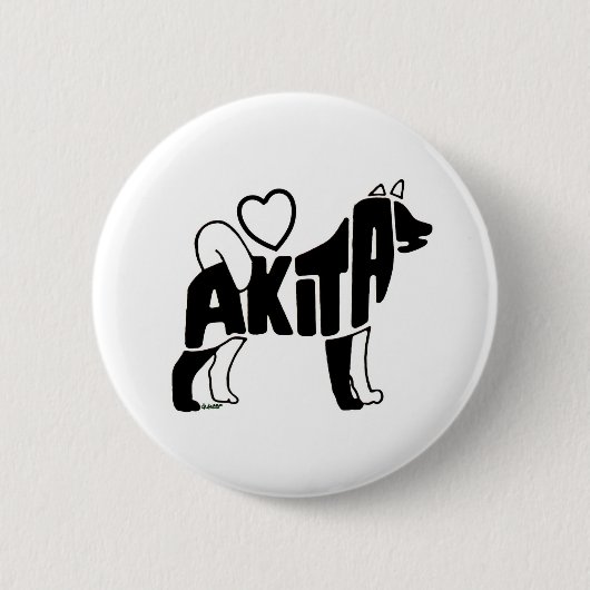 KNOPF DER LIEBE-AKITAS BUTTON (Vorderseite)