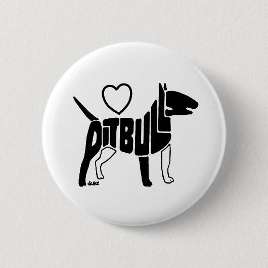 KNOPF DER LIEBE-PITBULLS BUTTON (Vorderseite)