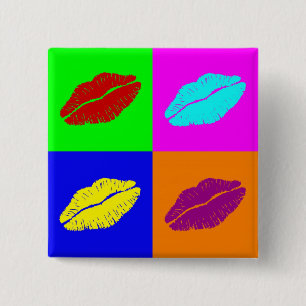 Knopf der Lippen Button