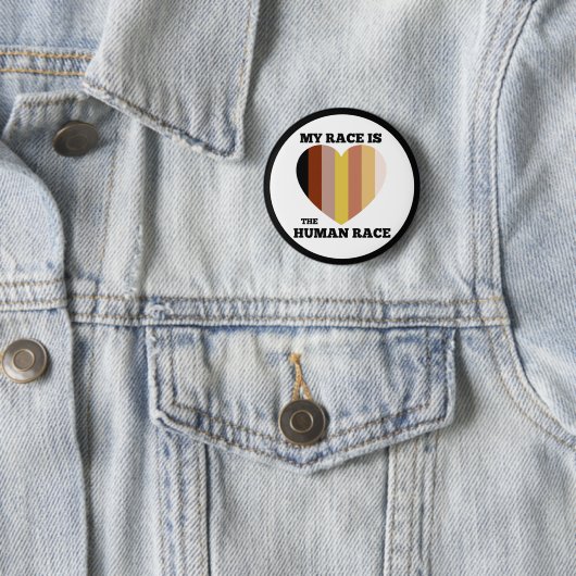 Knopf der menschlichen Rasse (2,25") Button (Beispiel)