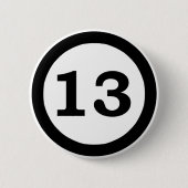 Knopf der Nr. 13 Button (Vorderseite)