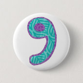 Knopf der Nr.-neun Button (Vorderseite)