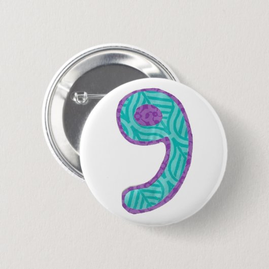 Knopf der Nr.-neun Button (Vorne & Hinten)