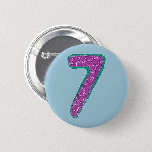 Knopf der Nr.-sieben Button (Vorne & Hinten)