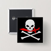 Knopf der Piratenflagge-(Machete) Button (Vorne & Hinten)