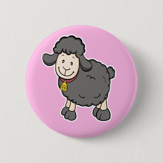 Knopf der schwarzen Schafe Button (Vorderseite)