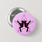 Knopf der Stern-Cowgirls-P Button (Vorne & Hinten)