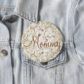 Knopf der zarten bloralen Mama Button (Beispiel)