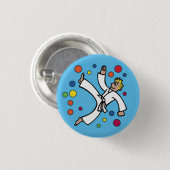 Knopf des Ballon-Jungen-2 Button (Vorne & Hinten)