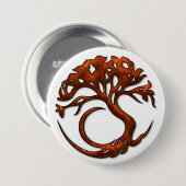 Knopf des Baum-Kreis-1 Button (Vorne & Hinten)