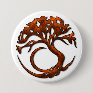 Knopf des Baum-Kreis-1 Button