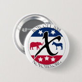 Knopf des Boykott-2018 Button (Vorne & Hinten)