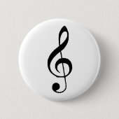Knopf des dreifachen Clef Button (Vorderseite)