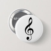 Knopf des dreifachen Clef Button (Vorne & Hinten)