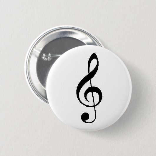Knopf des dreifachen Clef Button (Vorne & Hinten)