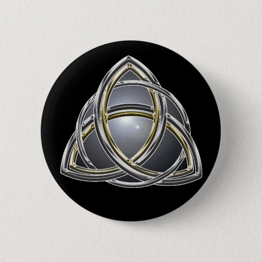 Knopf des Dreiheits-Knoten-2 Button (Vorderseite)