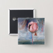 Knopf des Flamingo-ACEO Button (Vorne & Hinten)
