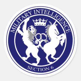 Knopf des Logo-MI6 Runder Aufkleber