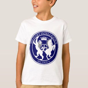 Knopf des Logo-MI6 T-Shirt