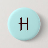 Knopf des Monogramm-H Button (Vorderseite)