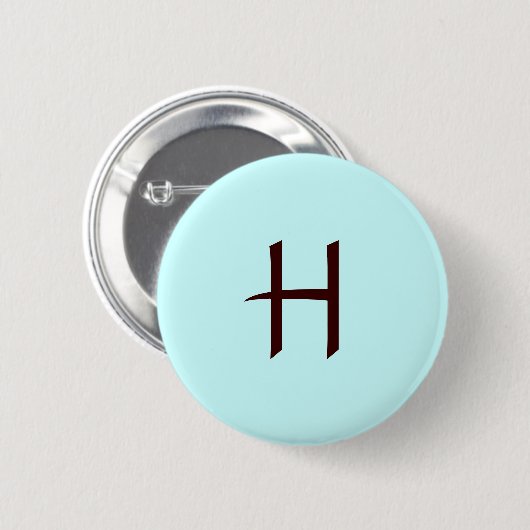 Knopf des Monogramm-H Button (Vorne & Hinten)