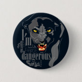 Knopf des schwarzen Panthers Button (Vorderseite)