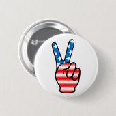 Knopf des Sieg-(Rot, weißes u. Blaues) Button (Vorne & Hinten)