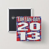 Knopf des Tartan-Tag2013 Button (Vorne & Hinten)