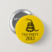 Knopf des Tee-Party-2012 Button (Vorne & Hinten)