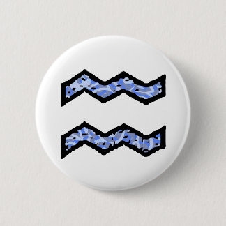 Knopf des Wassermann-Symbols (Art 1_blue) Button