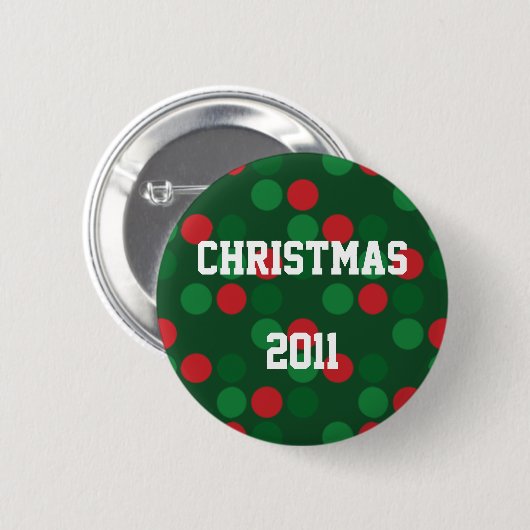 Knopf des Weihnachten2011 Button (Vorne & Hinten)